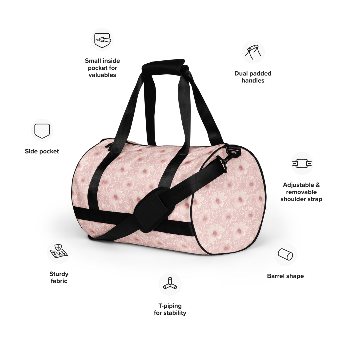 All-over print gym bag