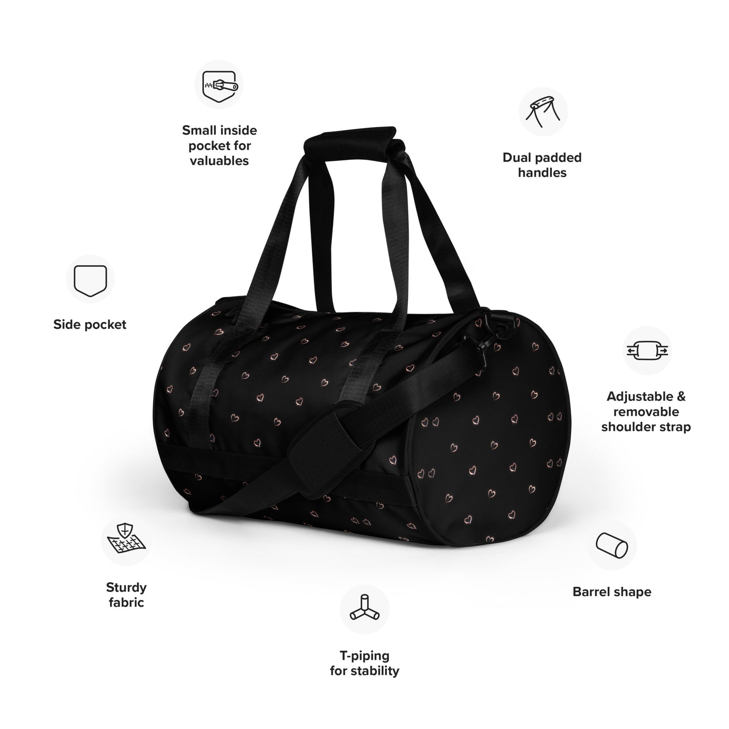 All-over print gym bag