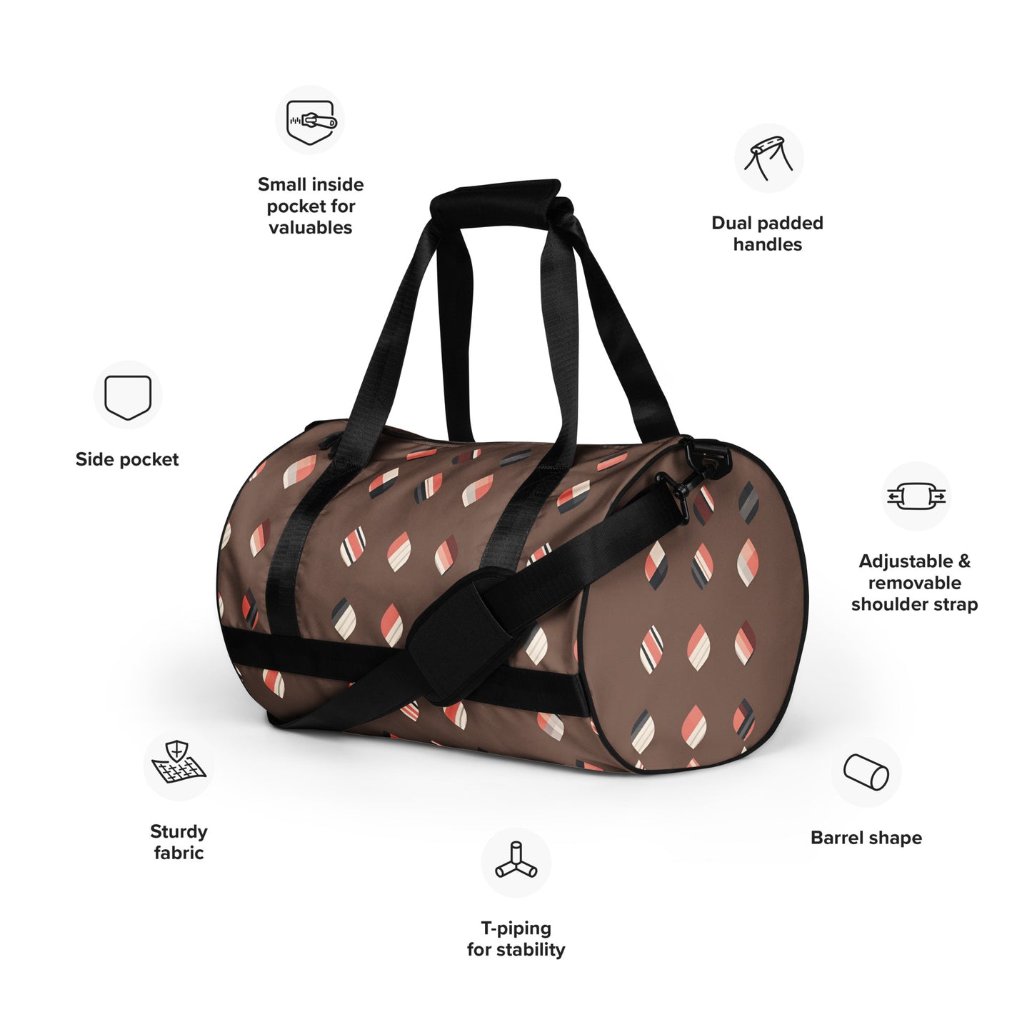 All-over print gym bag