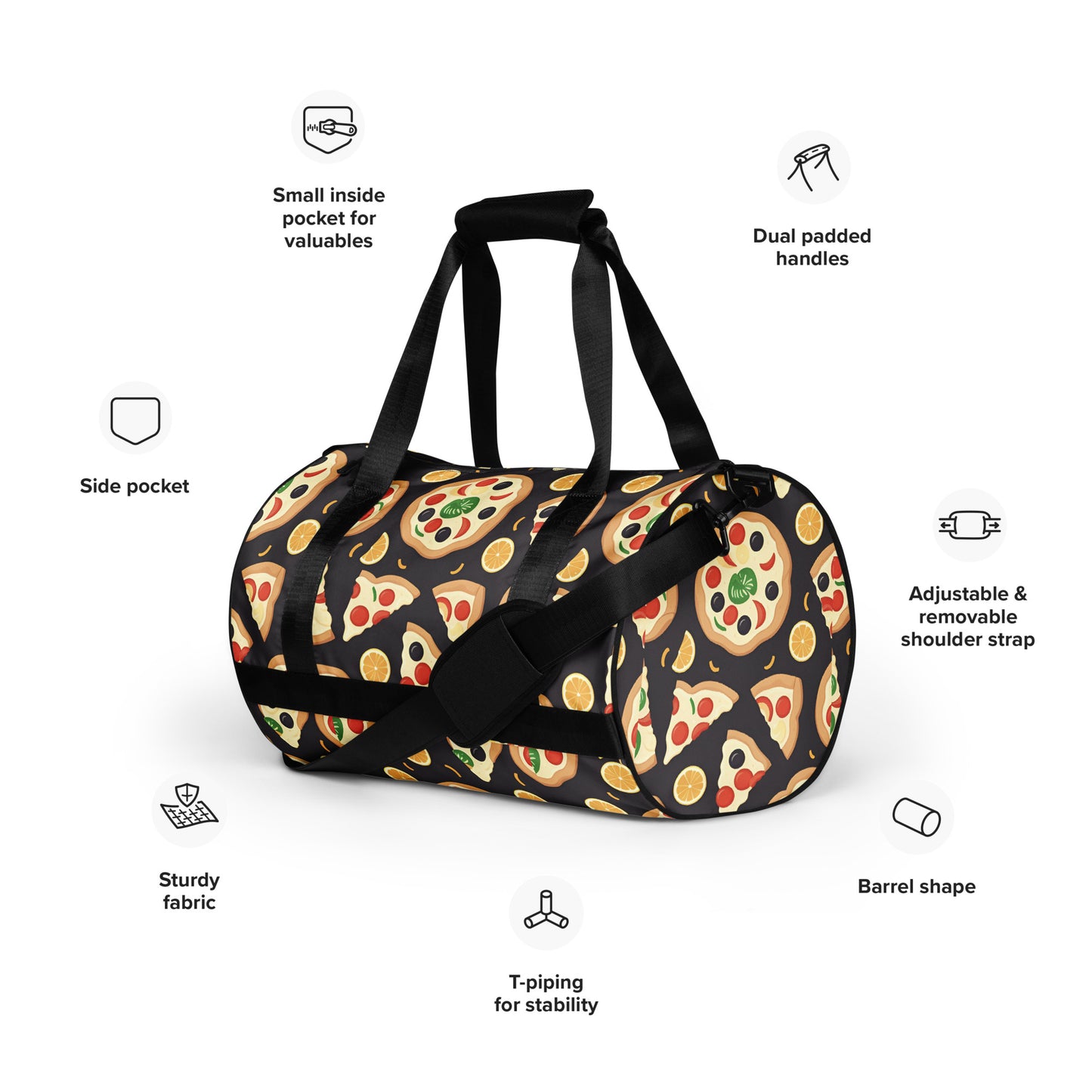 All-over print gym bag