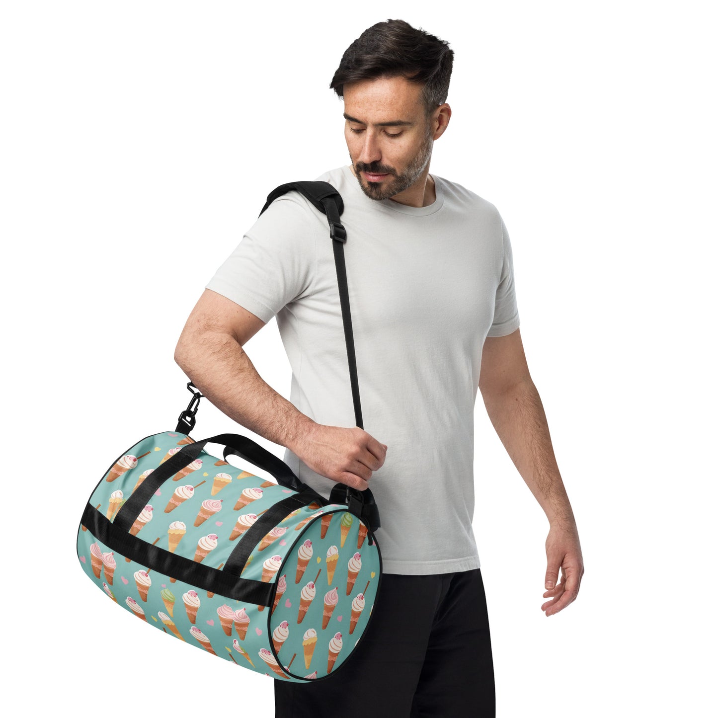 All-over print gym bag