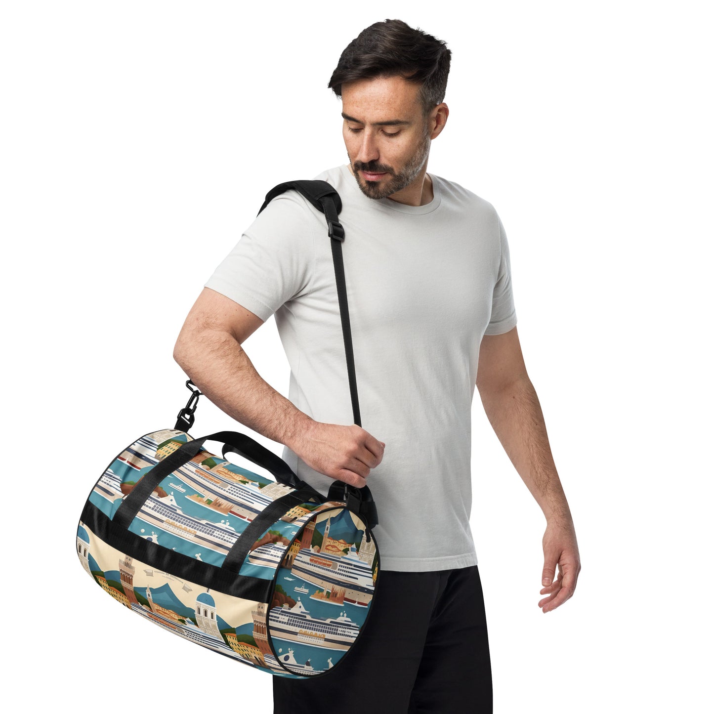 All-over print gym bag