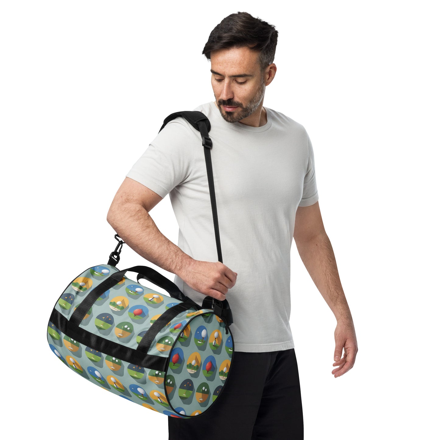 All-over print gym bag