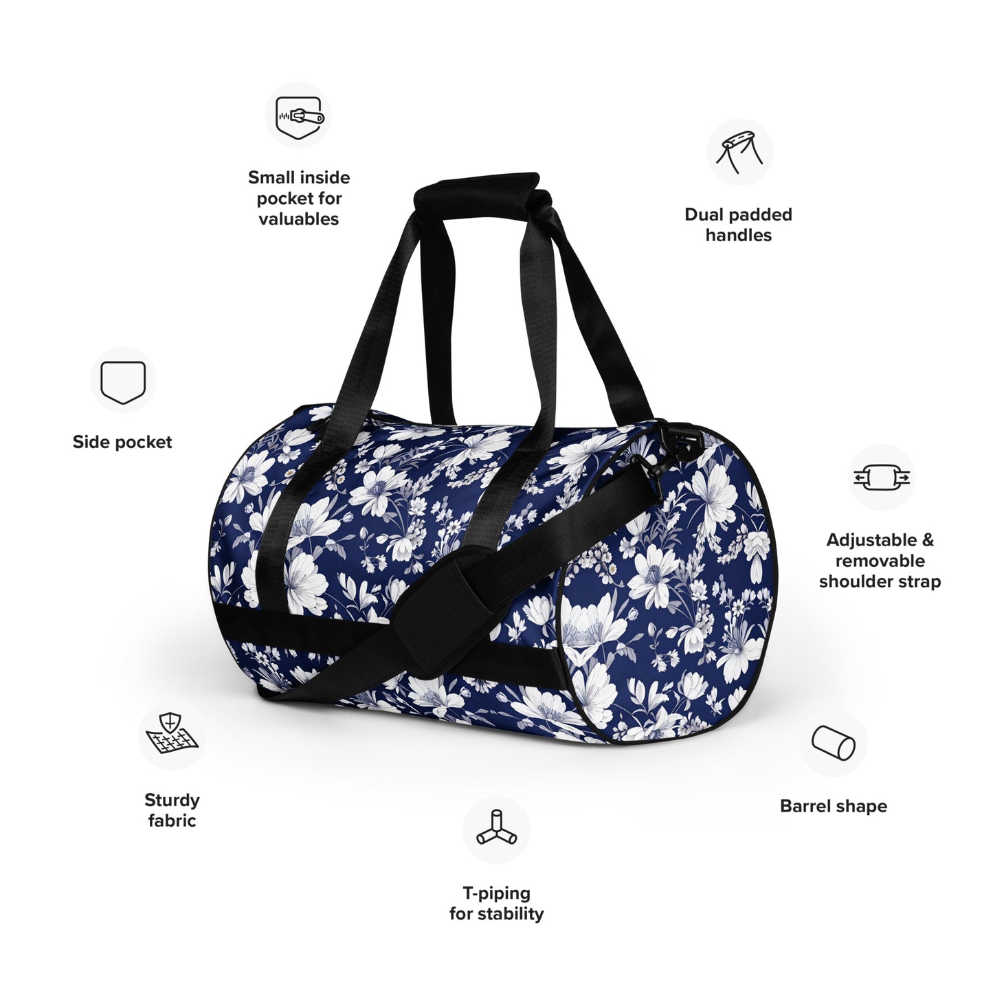 All-over print gym bag