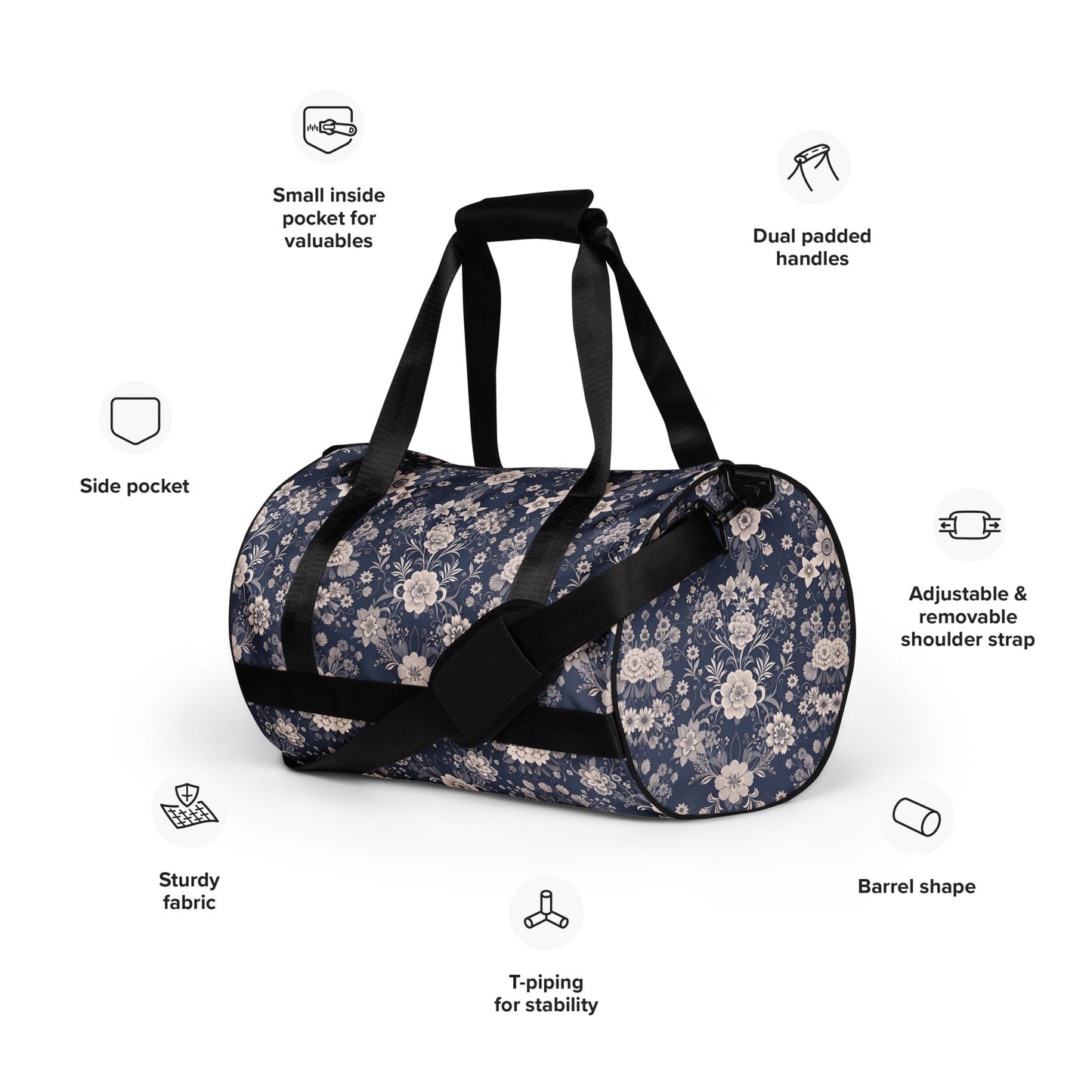 All-over print gym bag