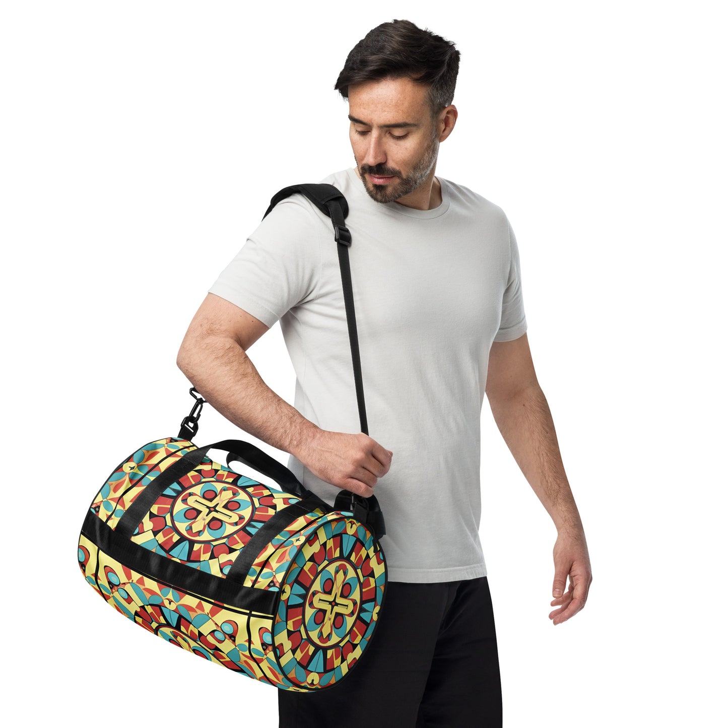 All-over print gym bag