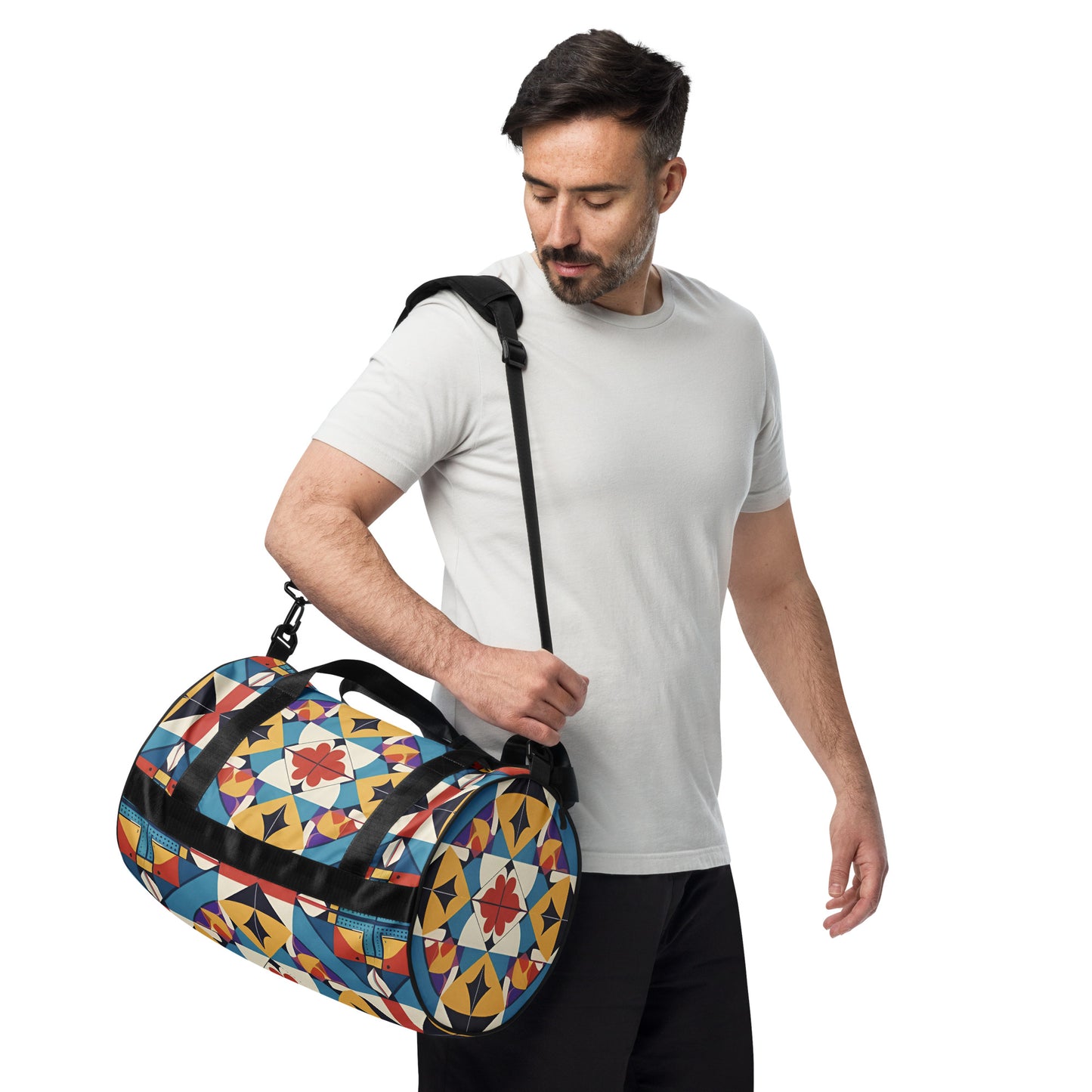 All-over print gym bag