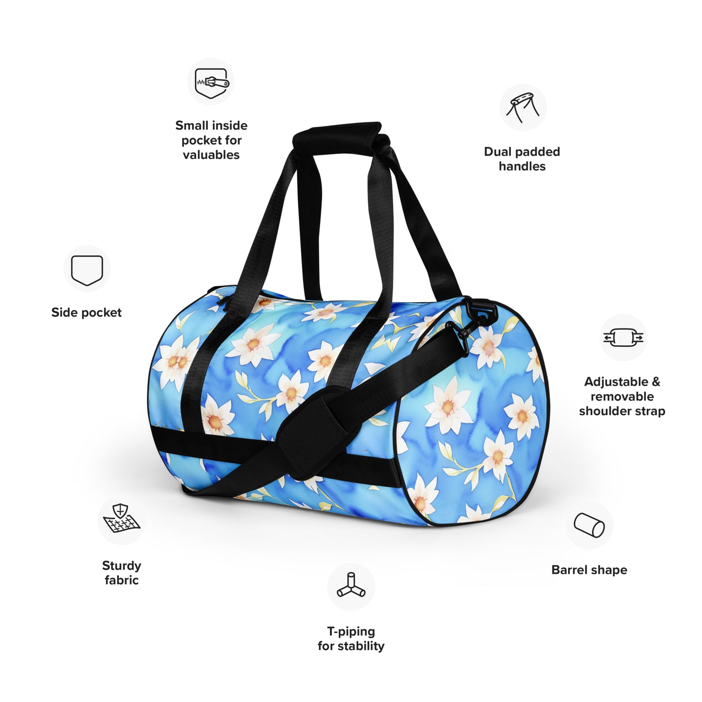 All-over print gym bag