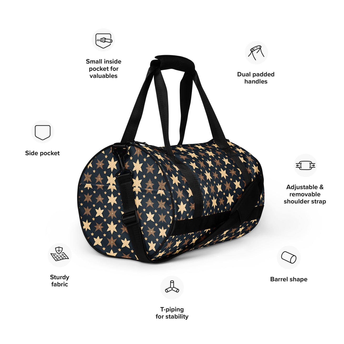 All-over print gym bag