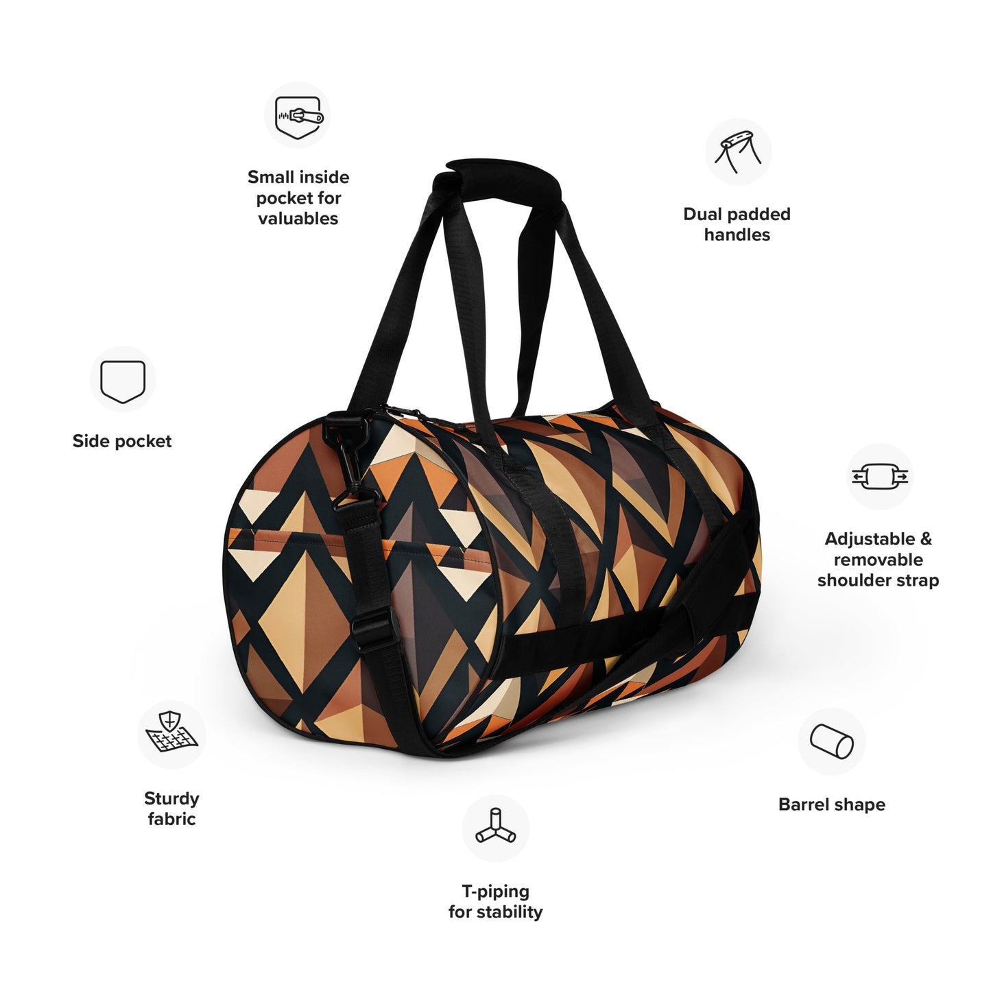 All-over print gym bag