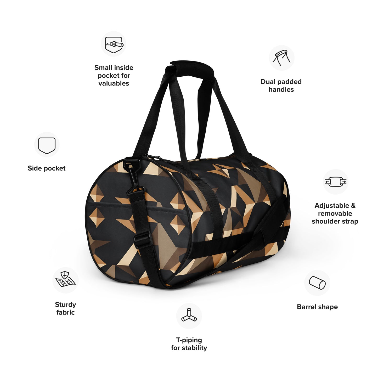 All-over print gym bag