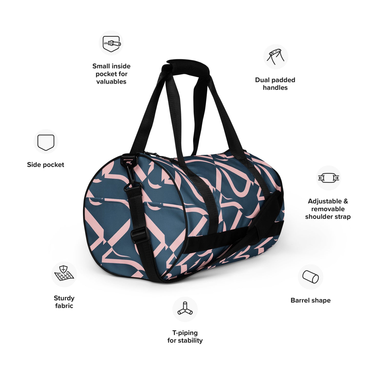 All-over print gym bag