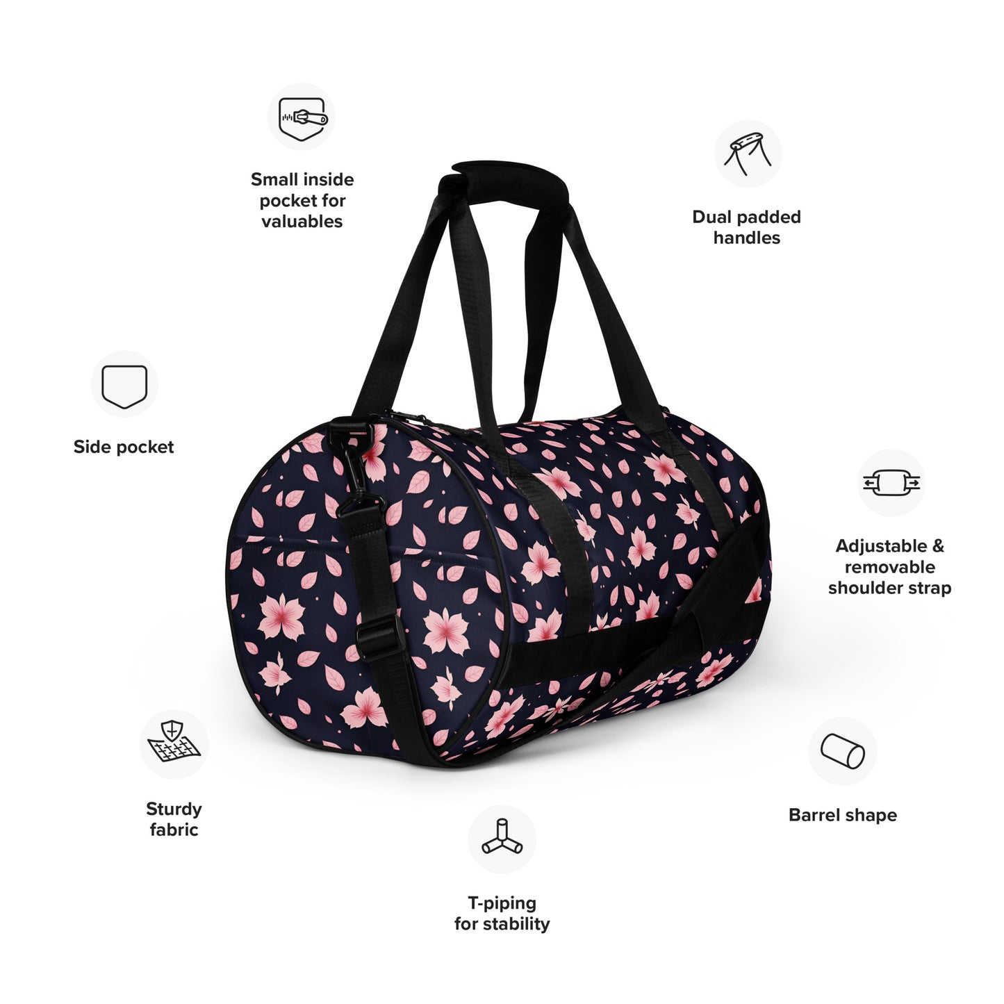 All-over print gym bag