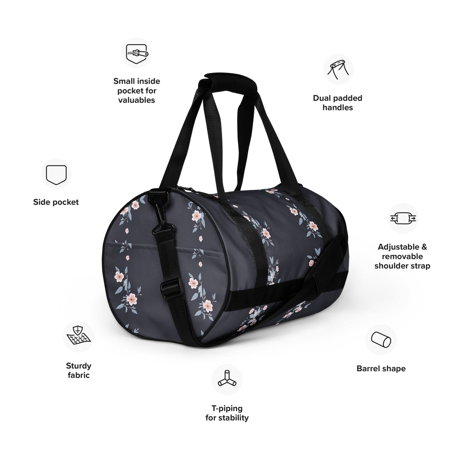 All-over print gym bag