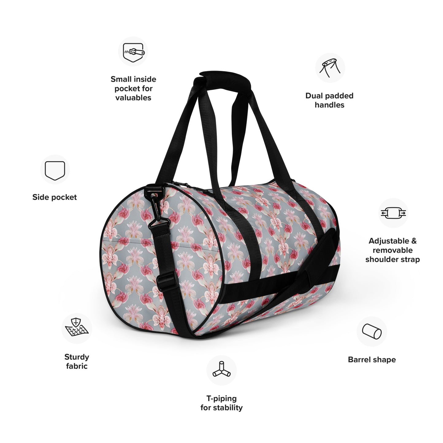 All-over print gym bag