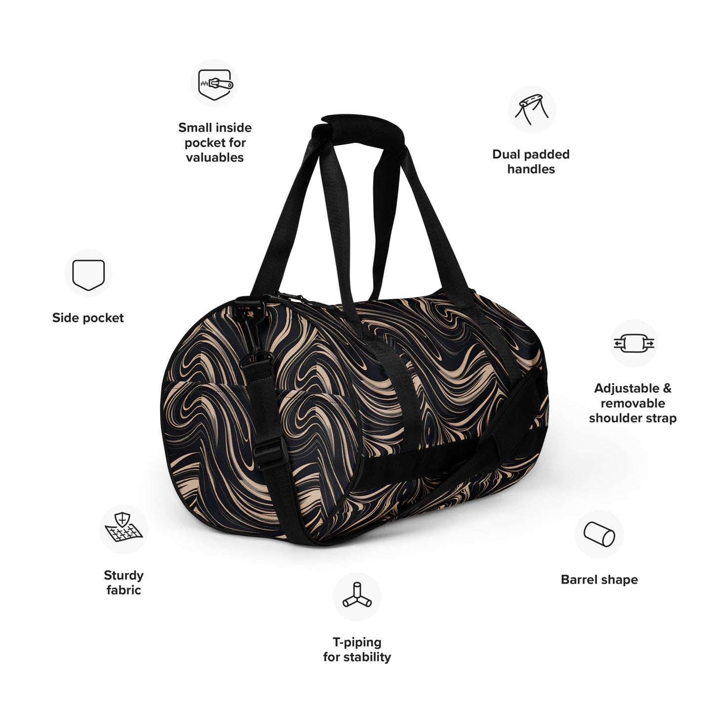 All-over print gym bag