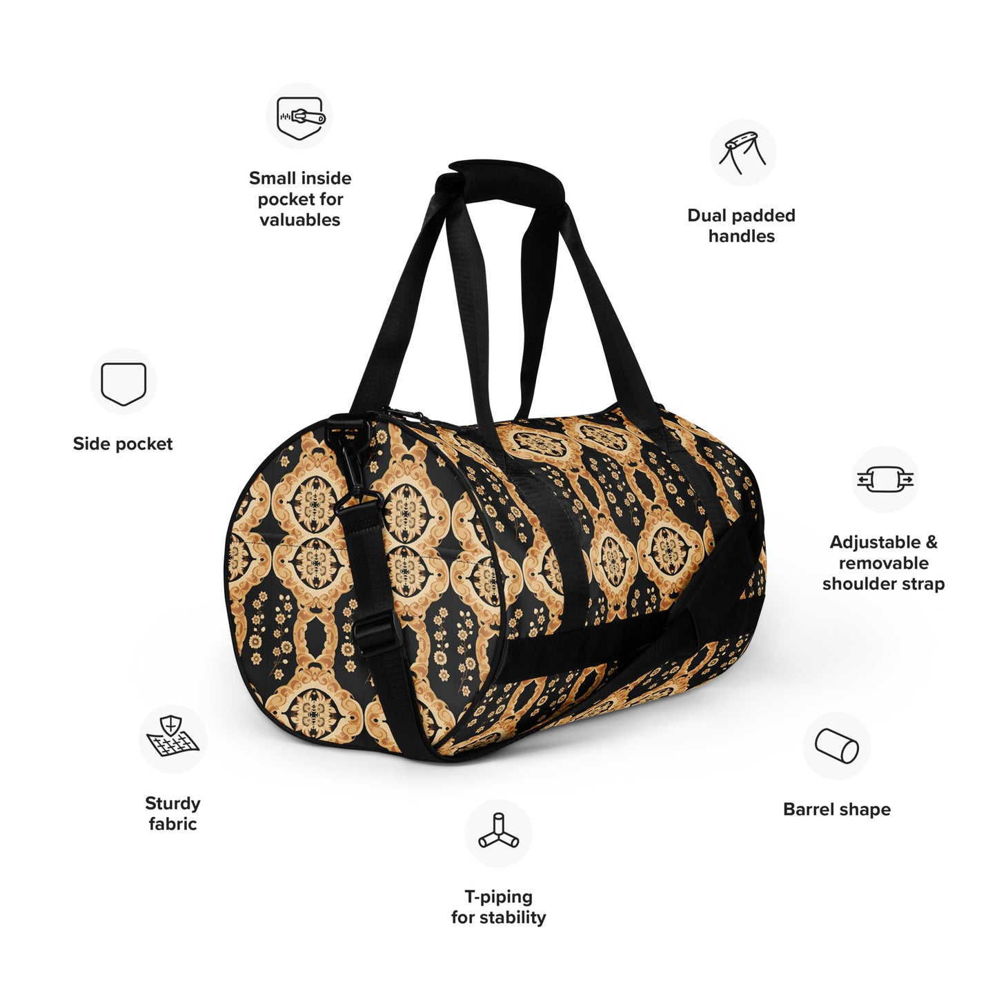 All-over print gym bag