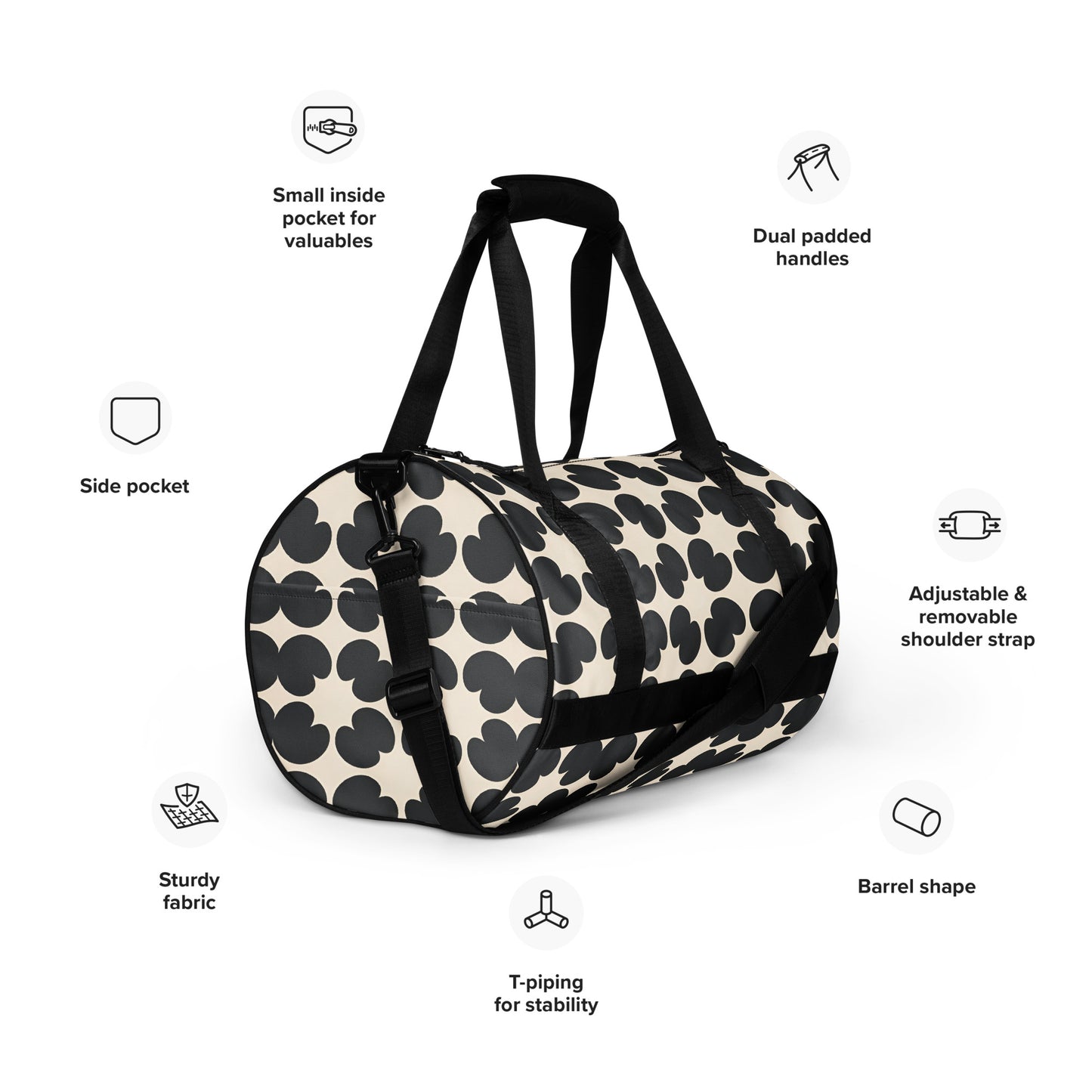 All-over print gym bag