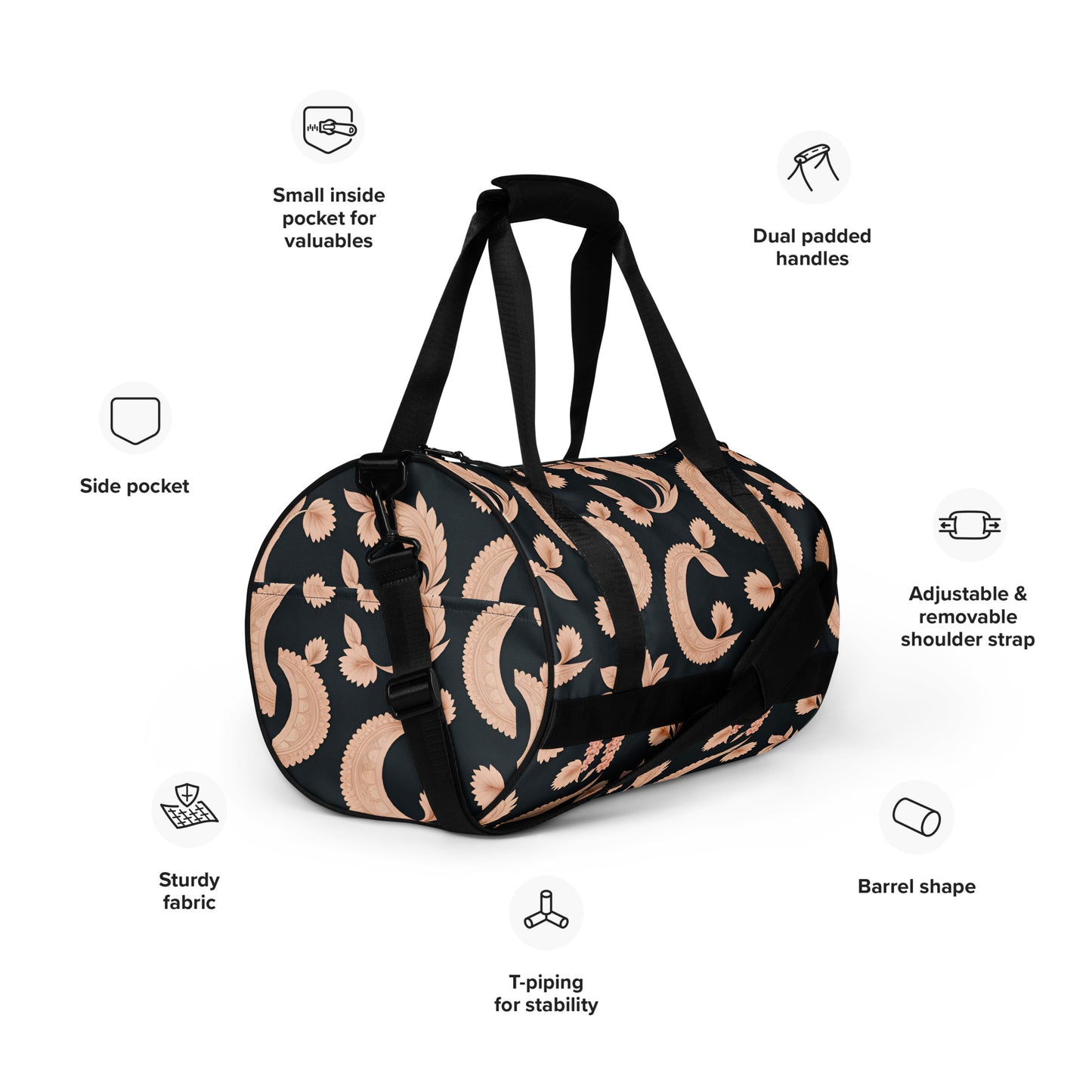 All-over print gym bag