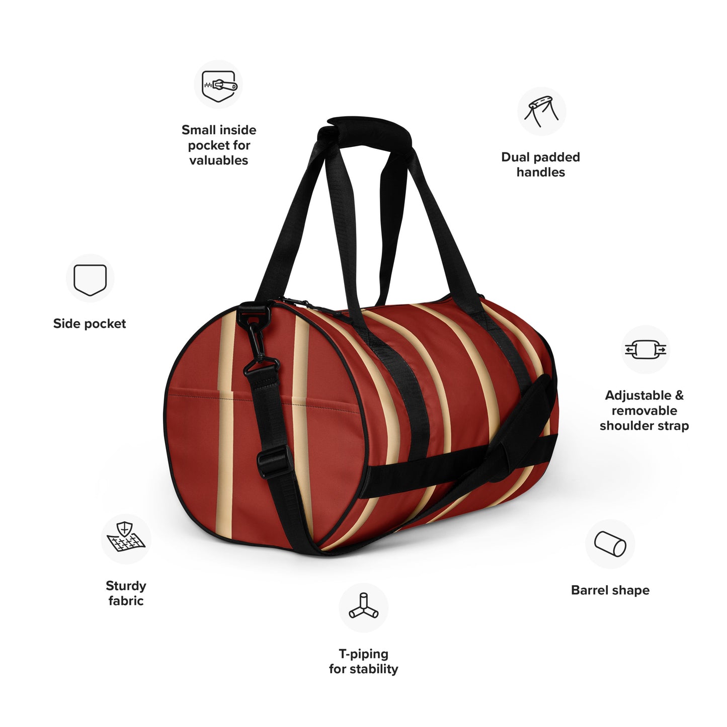 All-over print gym bag