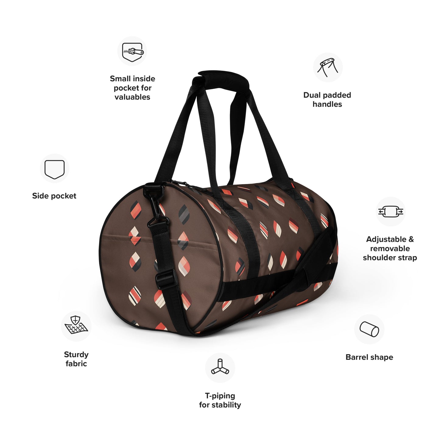 All-over print gym bag