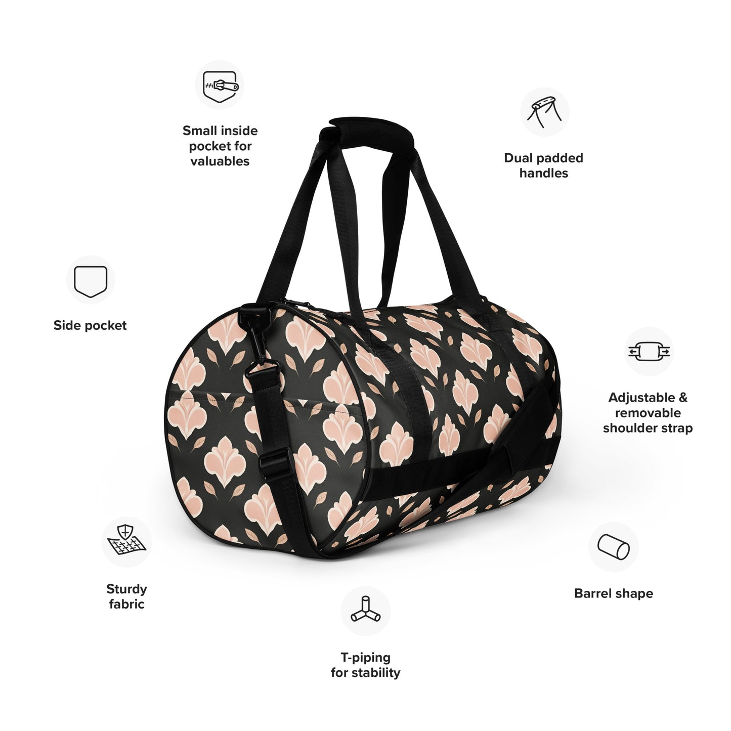 All-over print gym bag