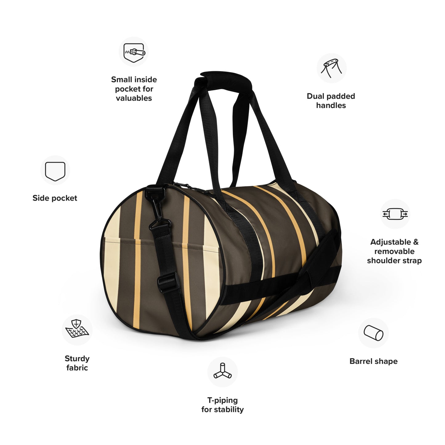 All-over print gym bag