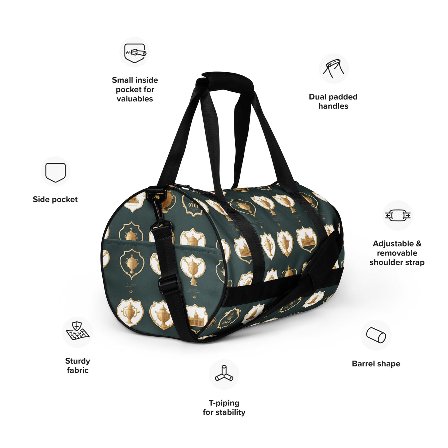 All-over print gym bag