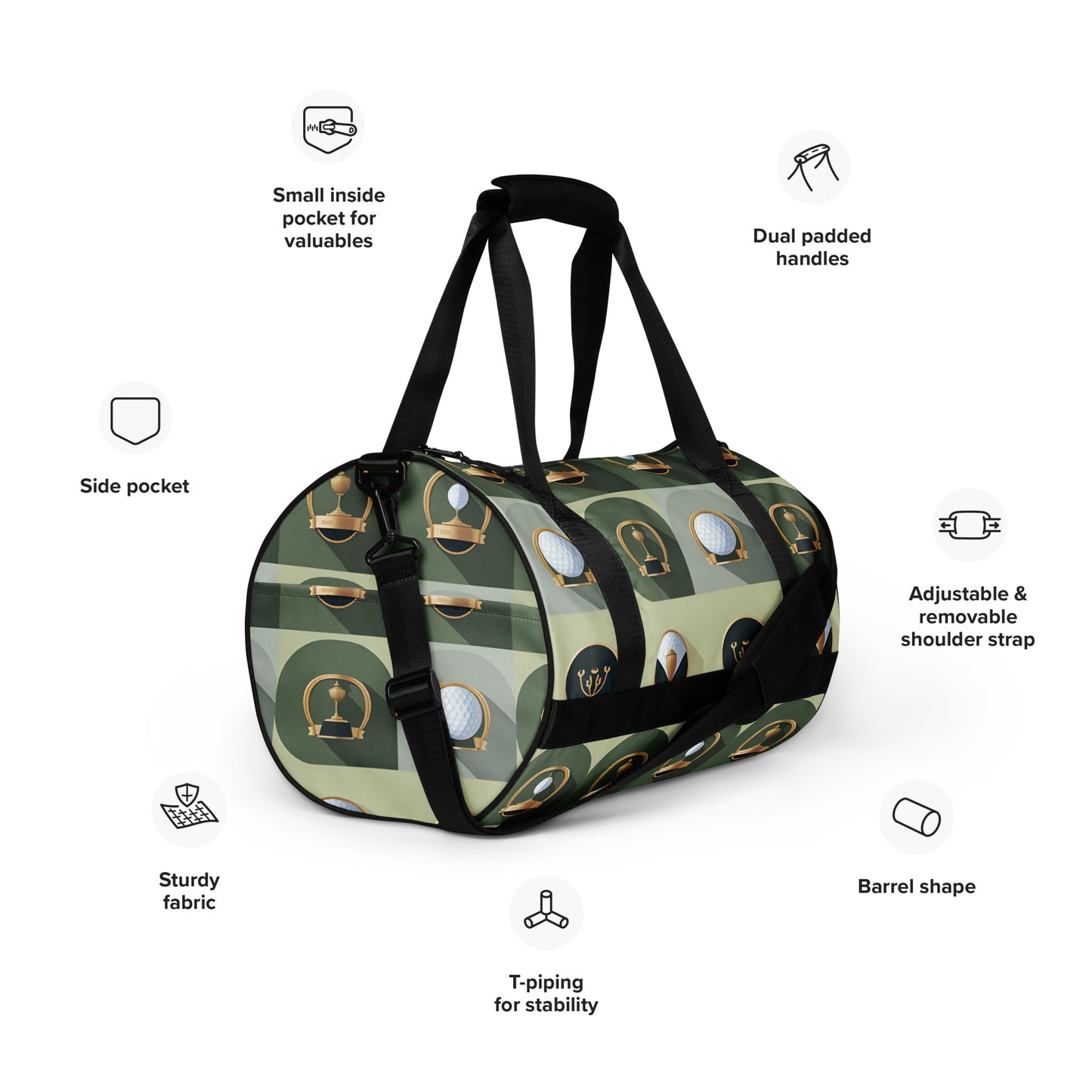 All-over print gym bag