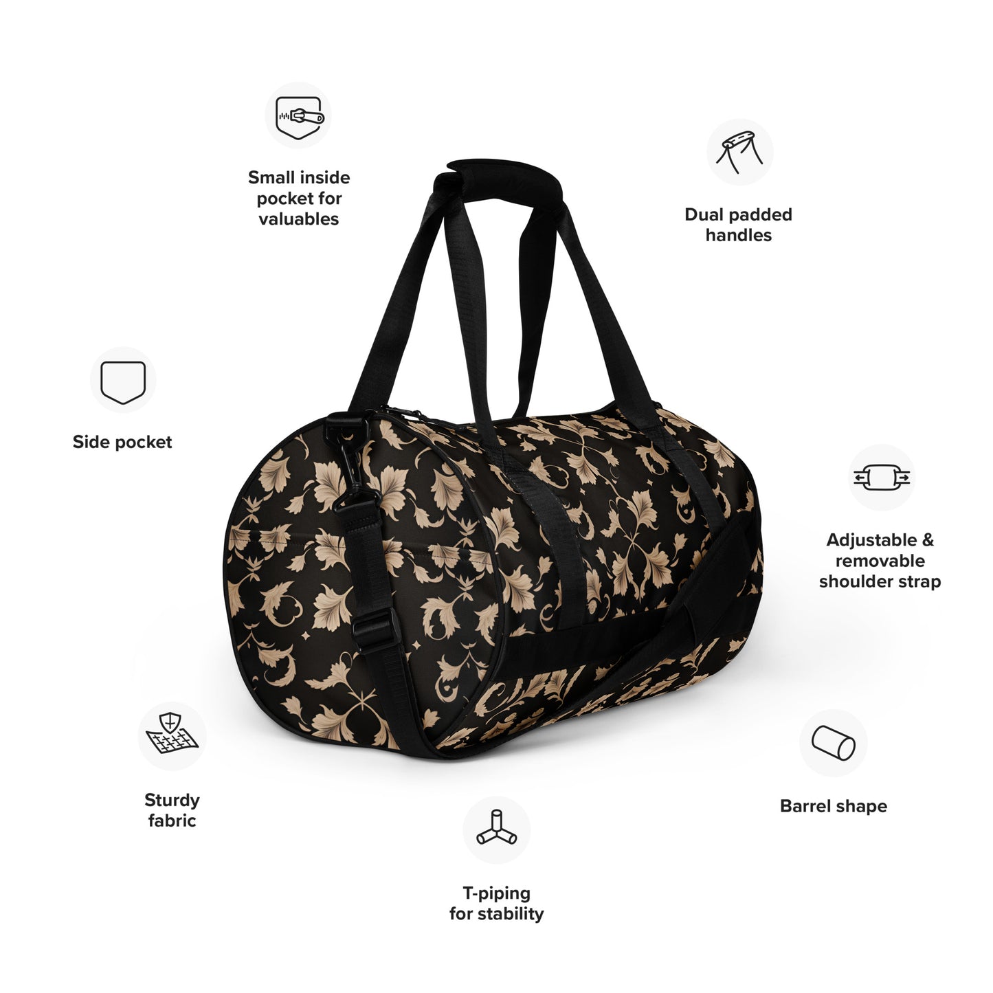 All-over print gym bag