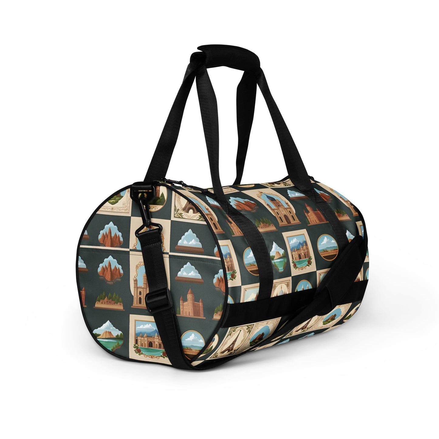 All-over print gym bag