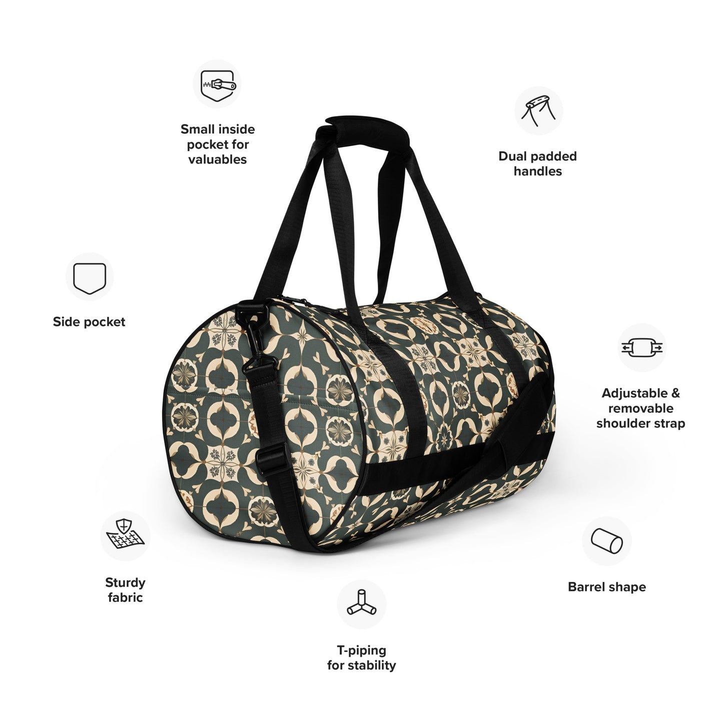 All-over print gym bag