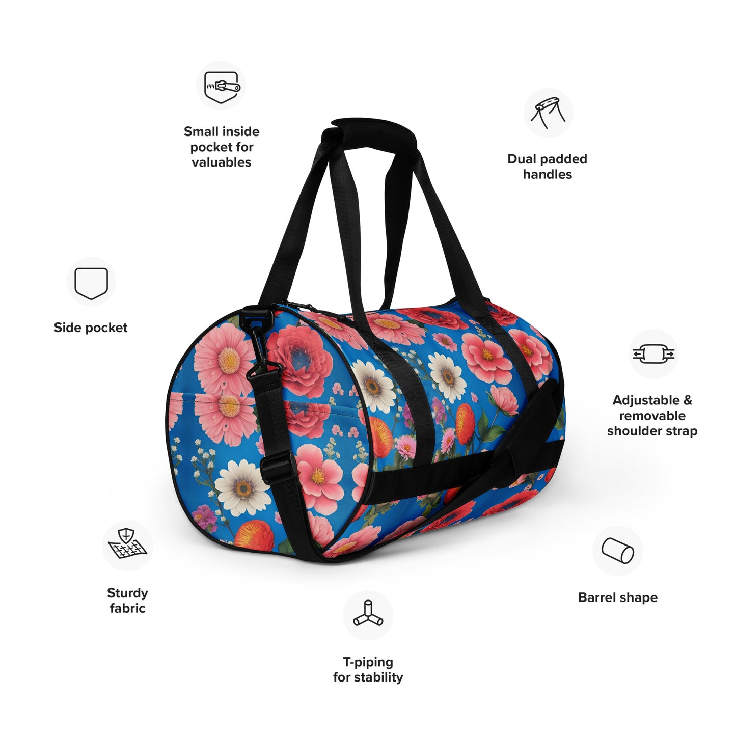 All-over print gym bag