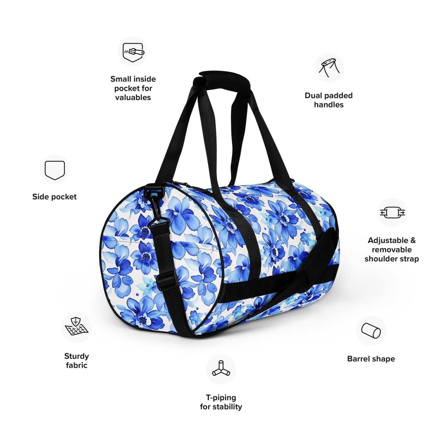 All-over print gym bag