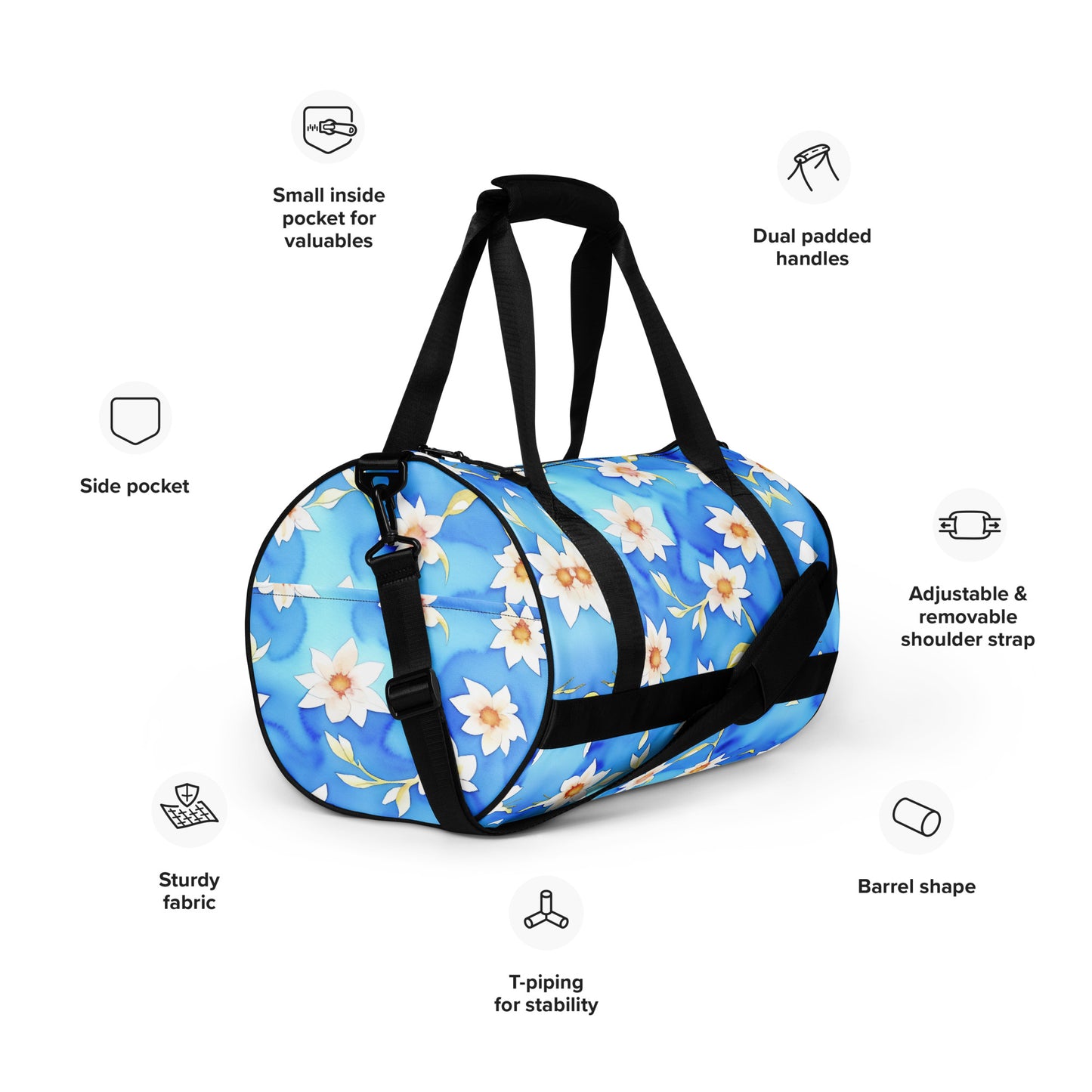 All-over print gym bag