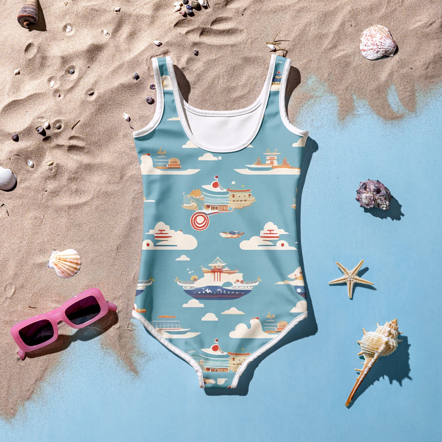 All-Over Print Kids Swimsuit