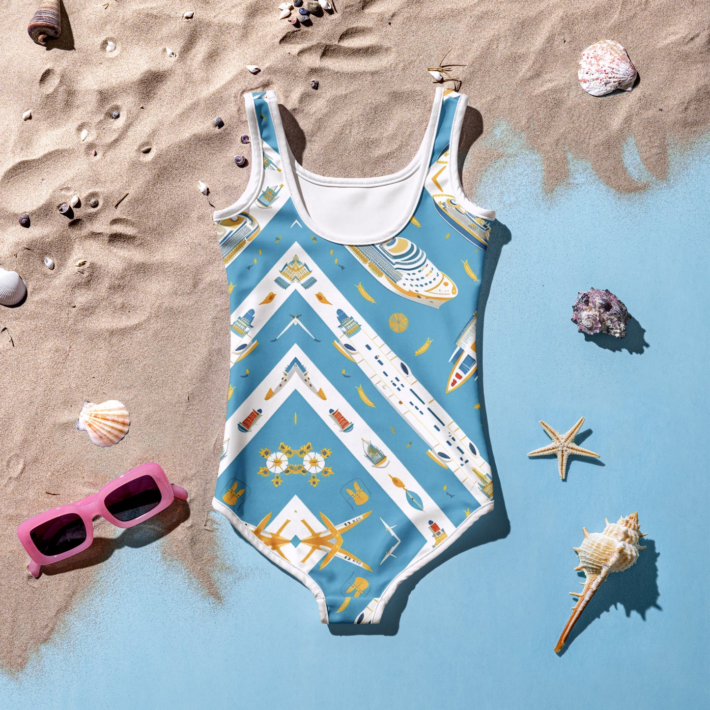 All-Over Print Kids Swimsuit