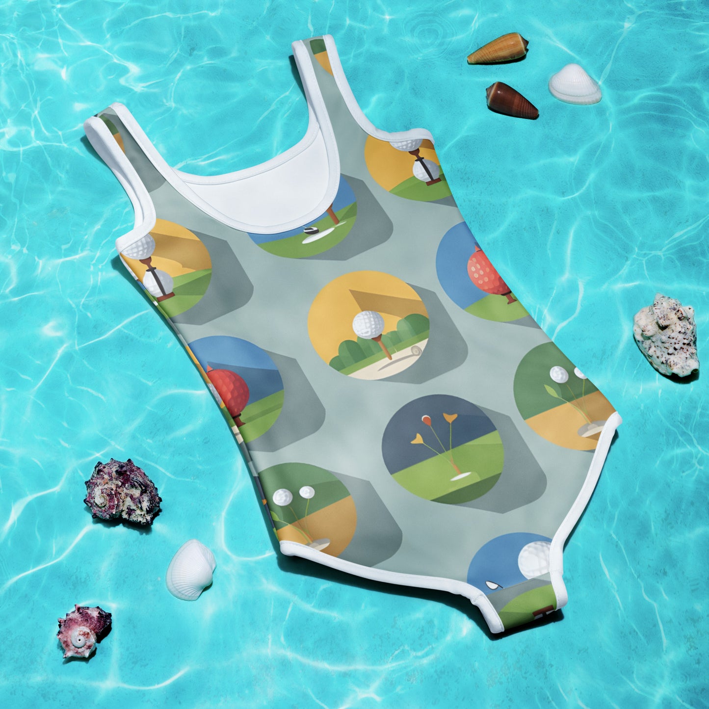 All-Over Print Kids Swimsuit