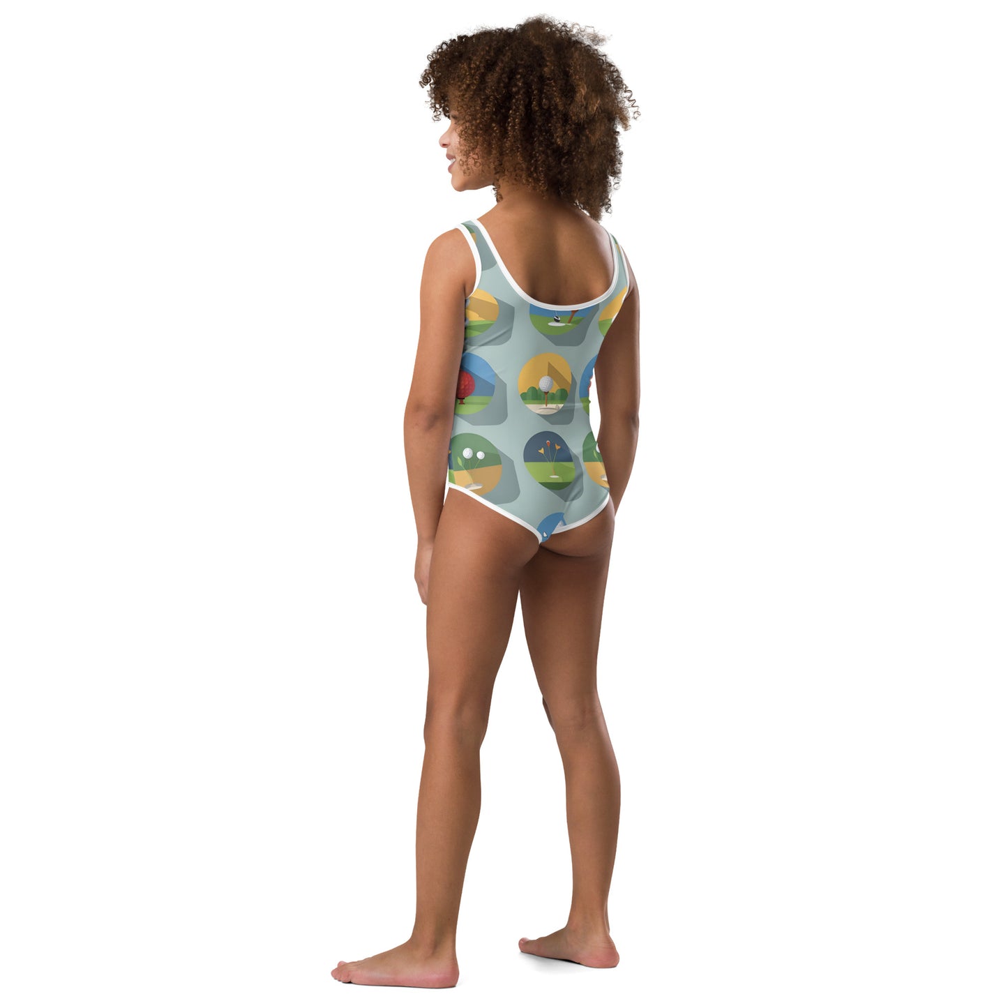 All-Over Print Kids Swimsuit