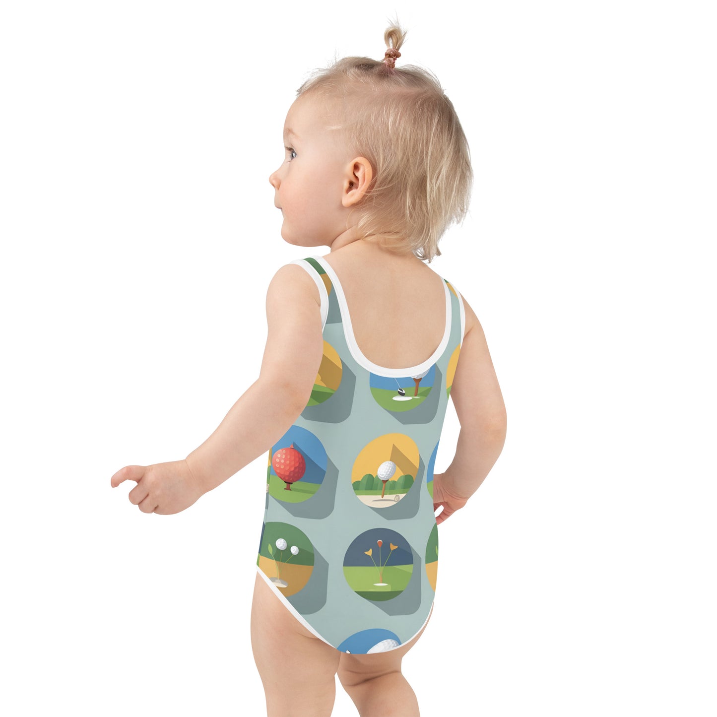 All-Over Print Kids Swimsuit