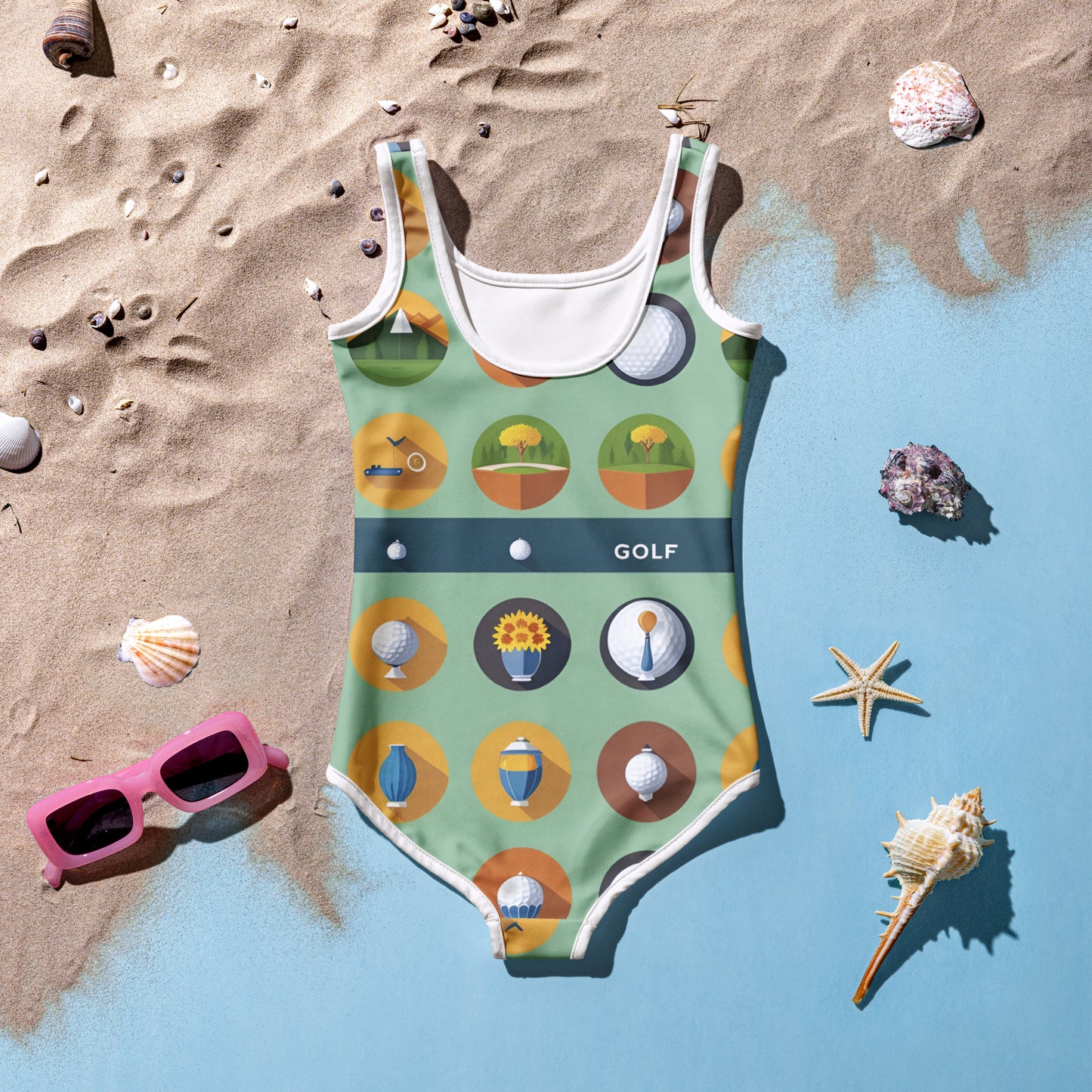 All-Over Print Kids Swimsuit