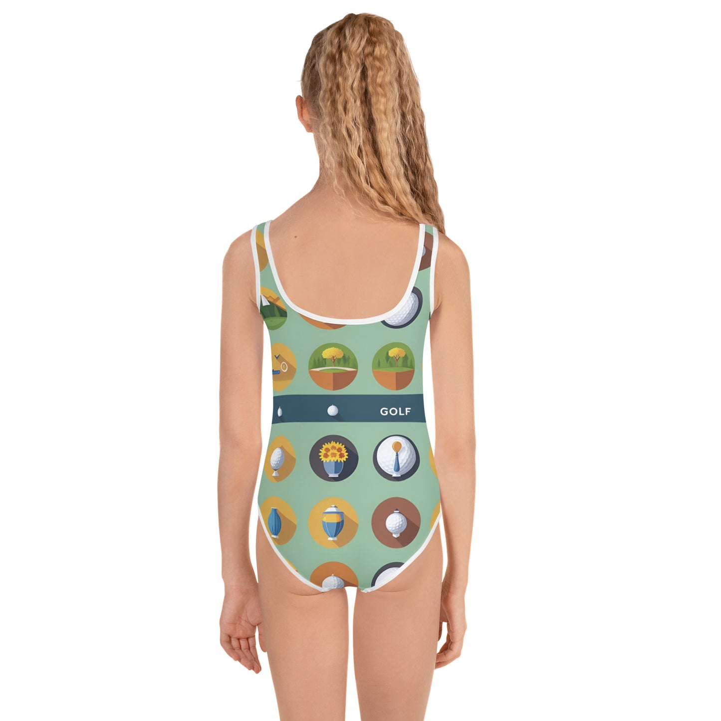 All-Over Print Kids Swimsuit