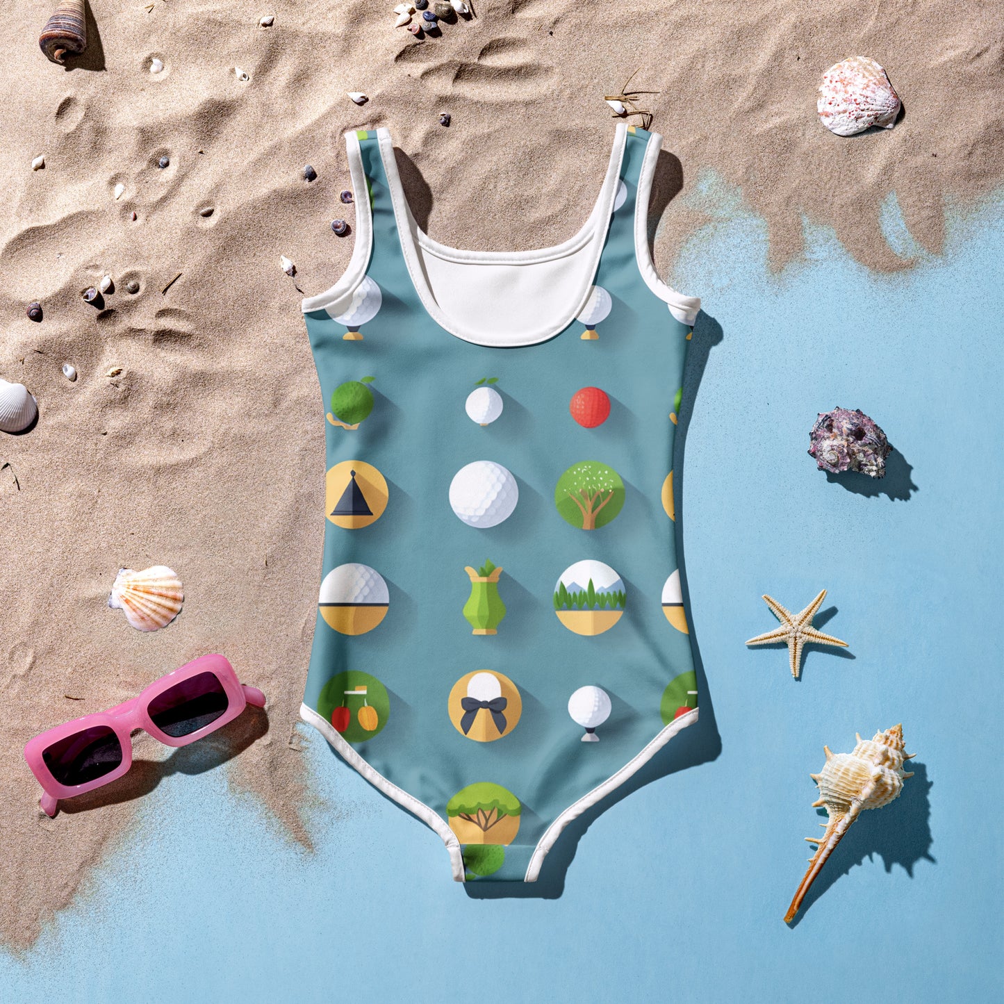 All-Over Print Kids Swimsuit