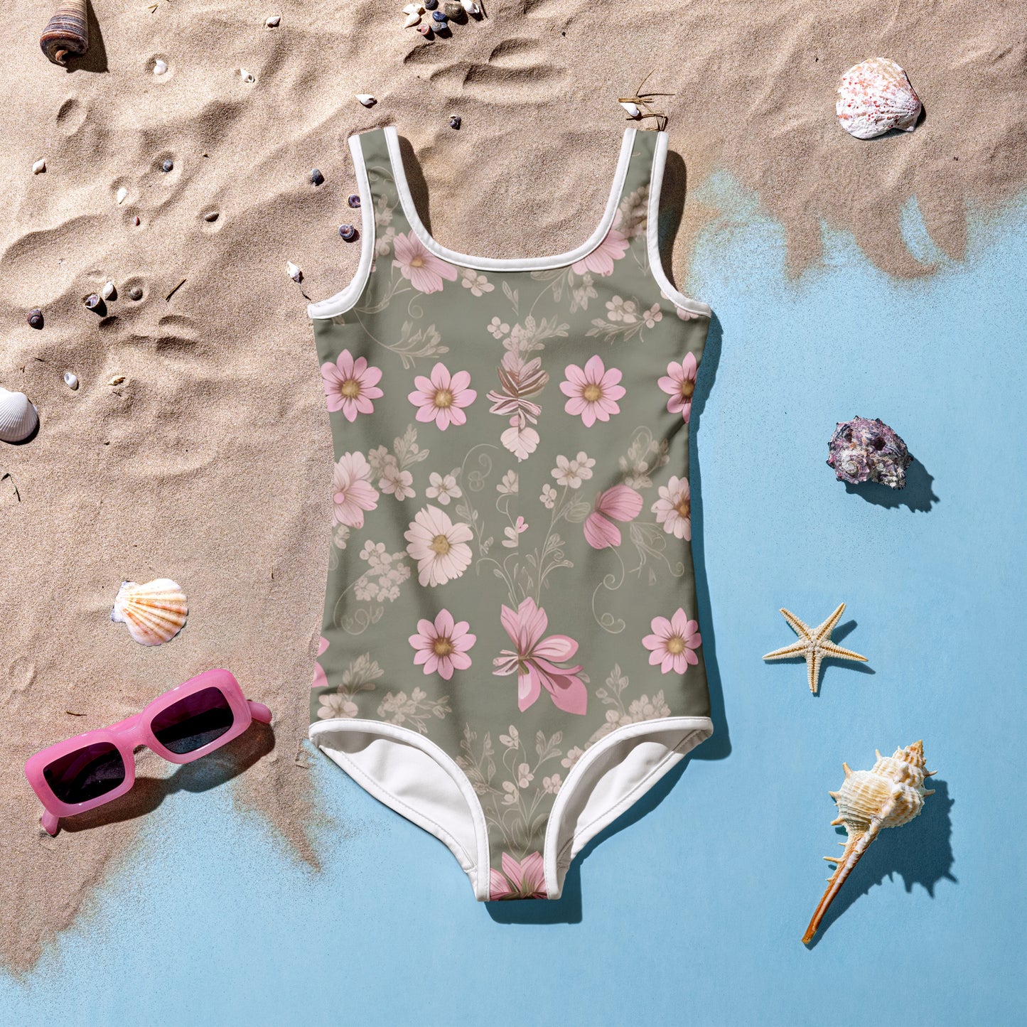 All-Over Print Kids Swimsuit