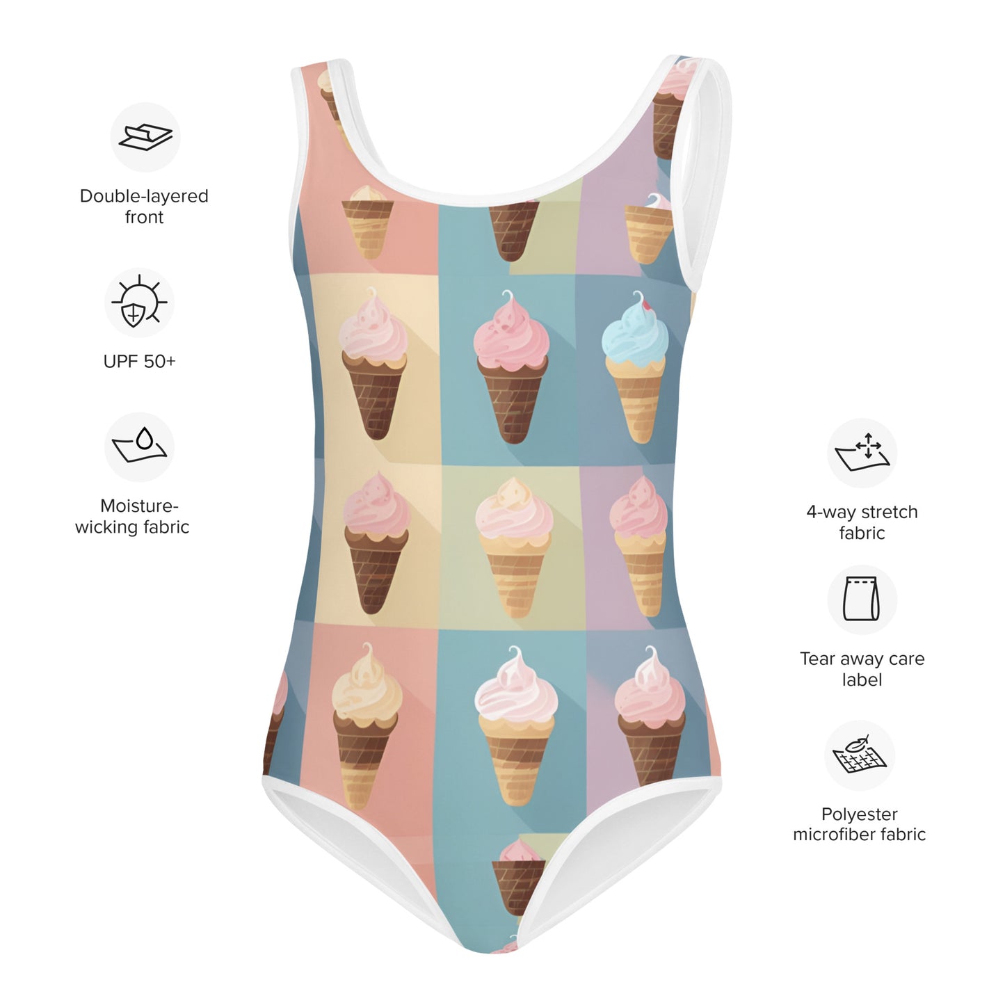 All-Over Print Kids Swimsuit