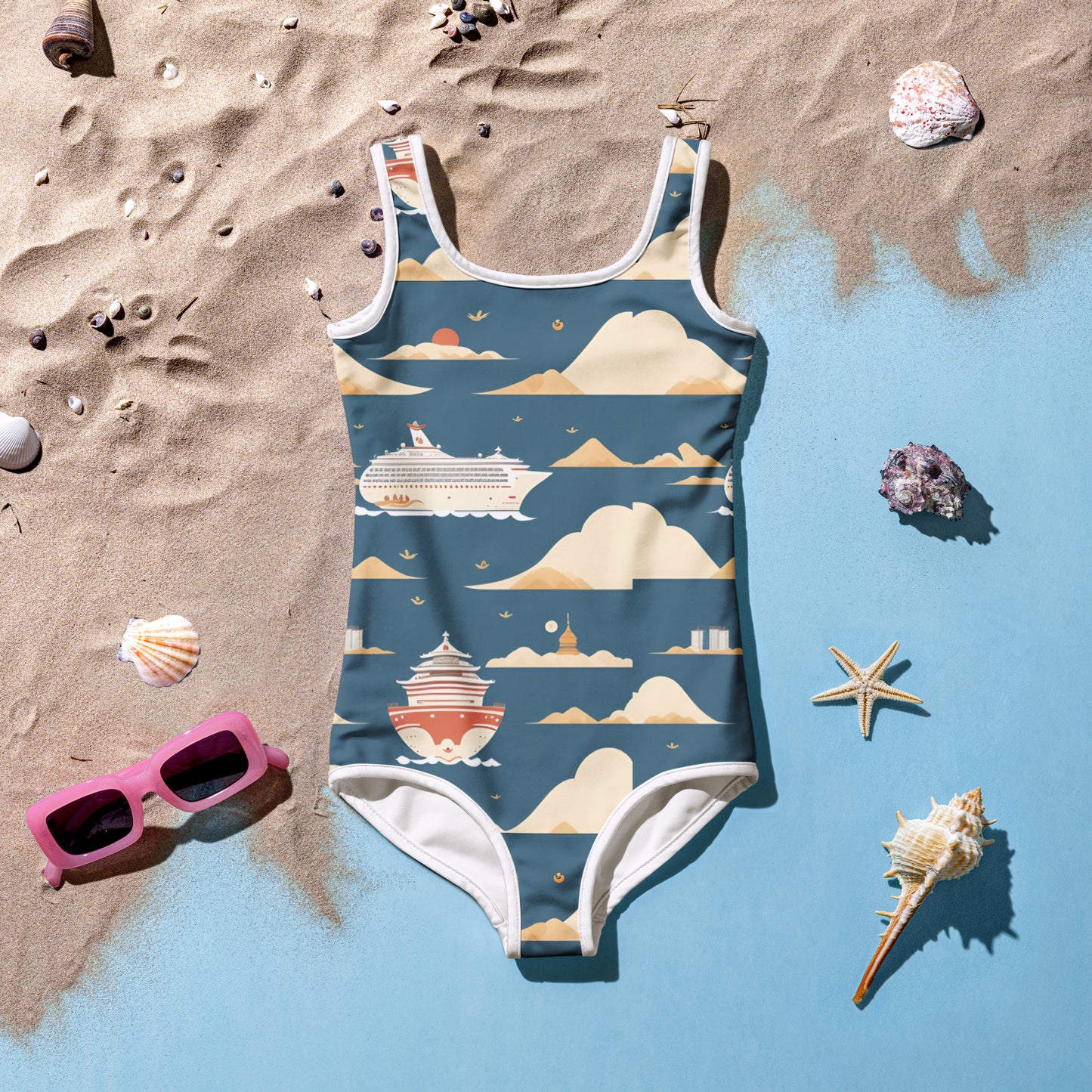 All-Over Print Kids Swimsuit