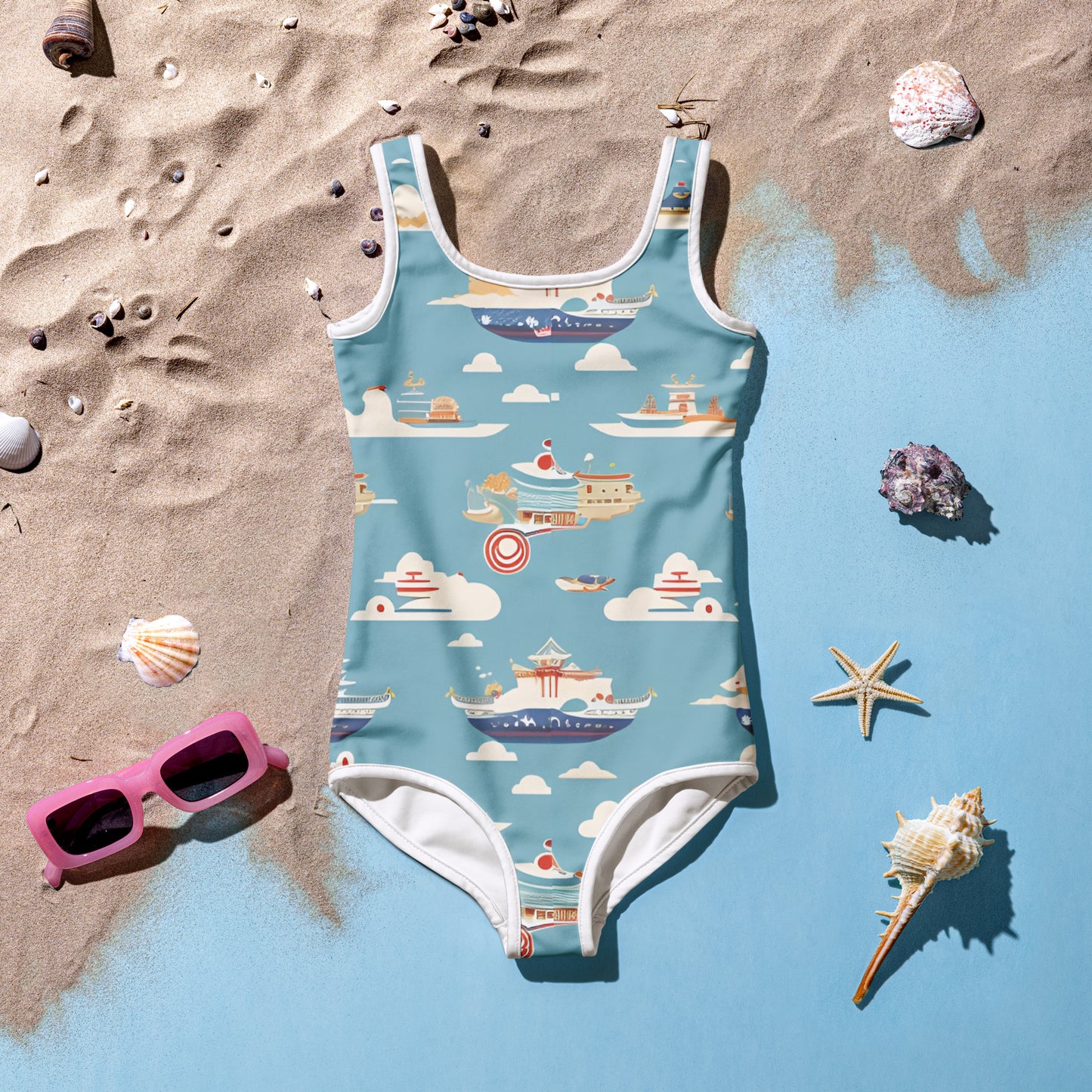 All-Over Print Kids Swimsuit