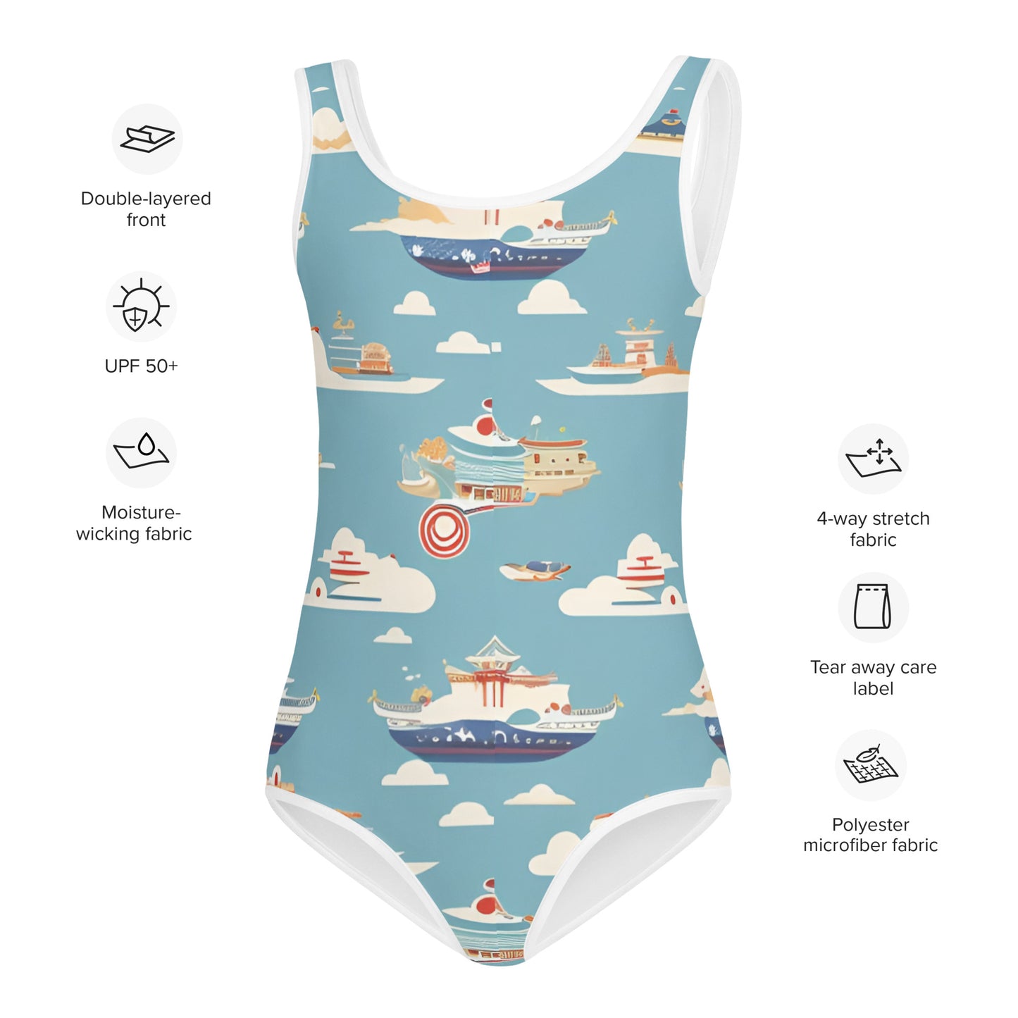 All-Over Print Kids Swimsuit