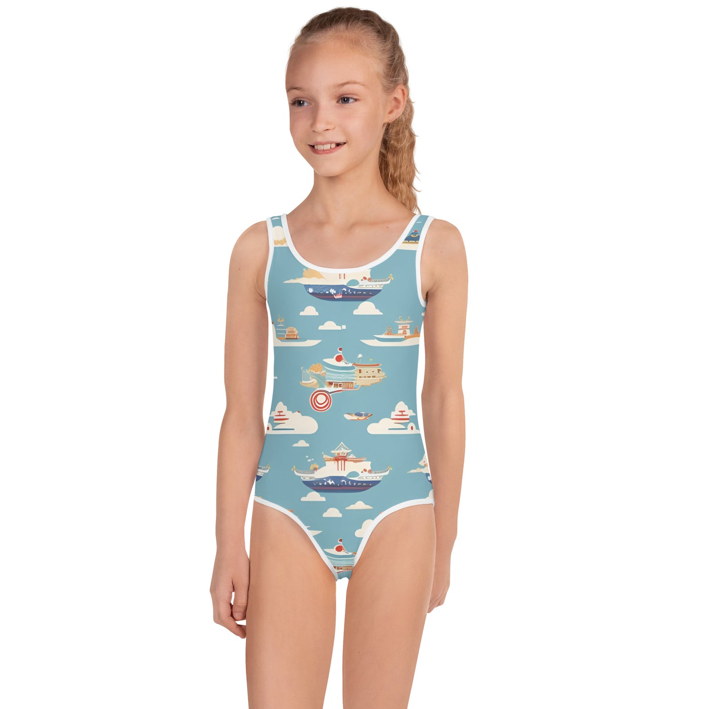 All-Over Print Kids Swimsuit