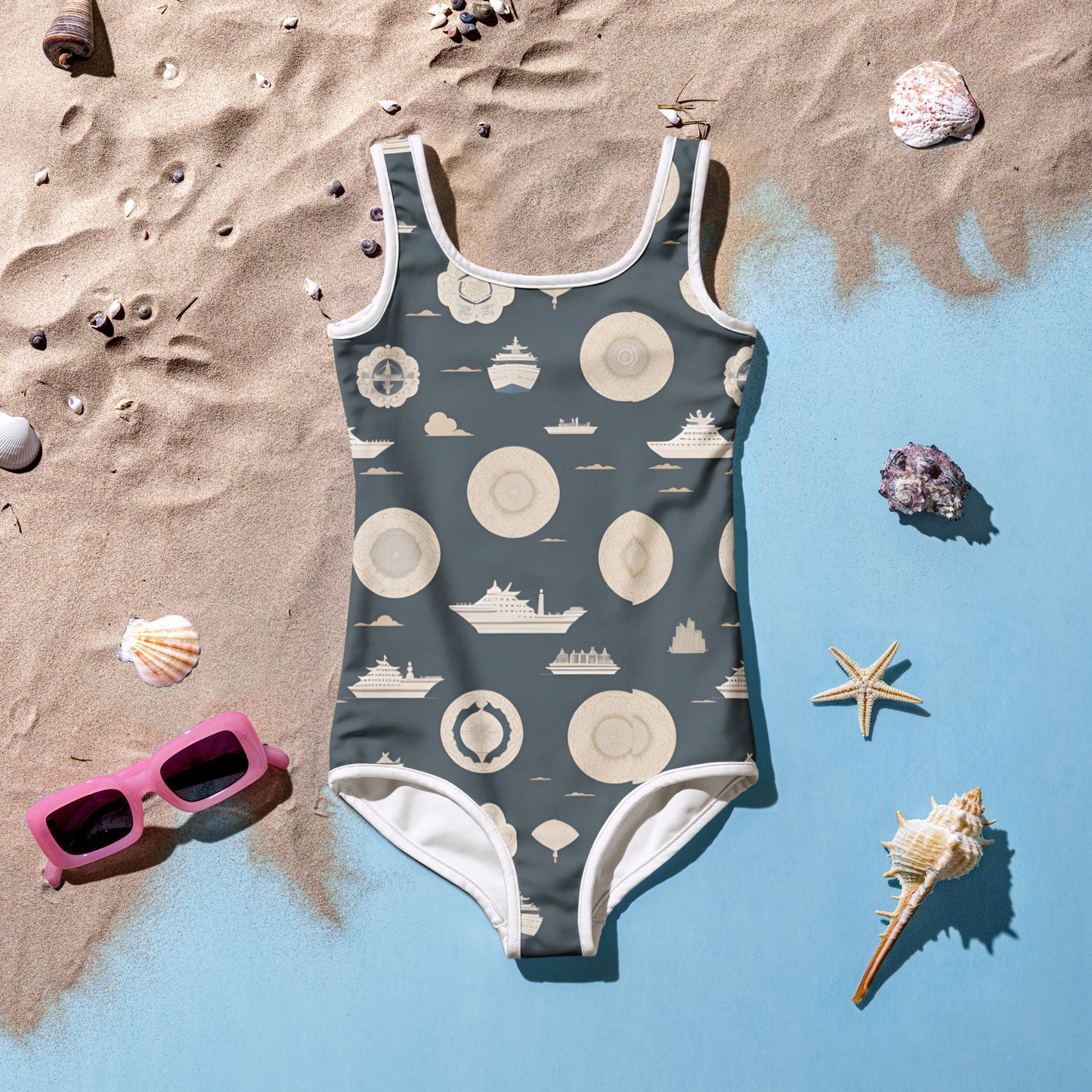 All-Over Print Kids Swimsuit